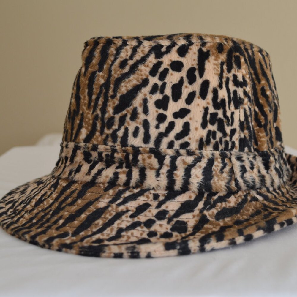 Japanese Brand Tiger Animal Print Women's Fedora